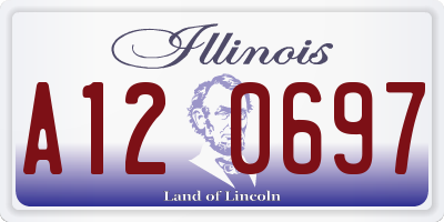 IL license plate A120697