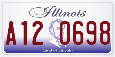 IL license plate A120698