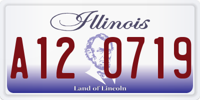 IL license plate A120719