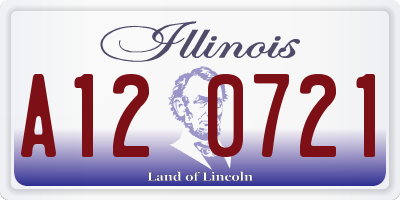 IL license plate A120721