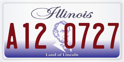 IL license plate A120727