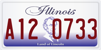 IL license plate A120733