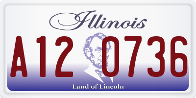 IL license plate A120736