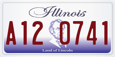 IL license plate A120741