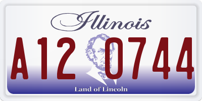 IL license plate A120744