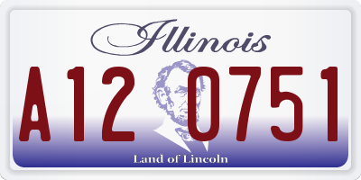 IL license plate A120751