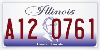 IL license plate A120761