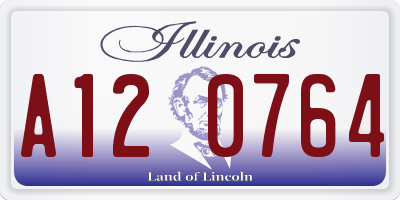 IL license plate A120764