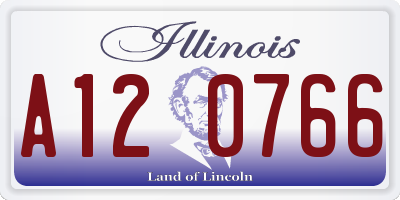 IL license plate A120766