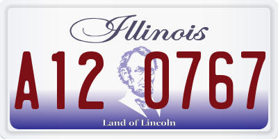 IL license plate A120767