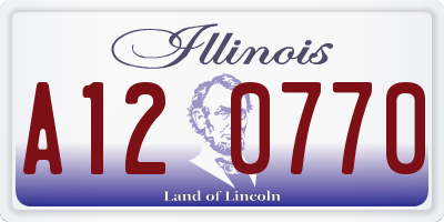 IL license plate A120770