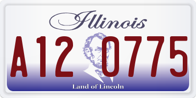 IL license plate A120775