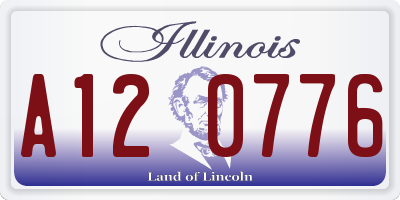 IL license plate A120776