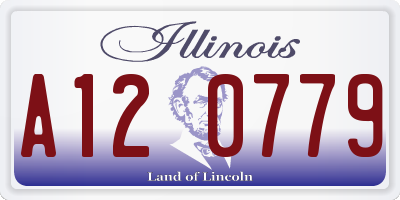 IL license plate A120779