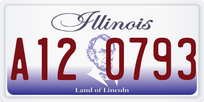 IL license plate A120793