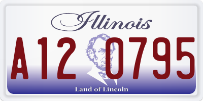 IL license plate A120795