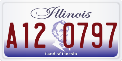 IL license plate A120797