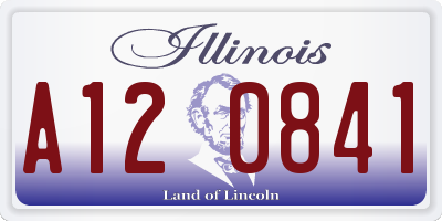 IL license plate A120841