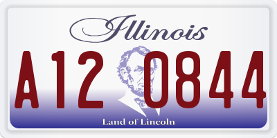 IL license plate A120844