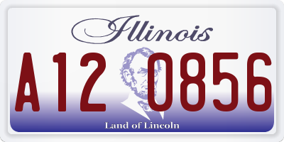 IL license plate A120856