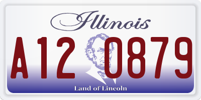 IL license plate A120879