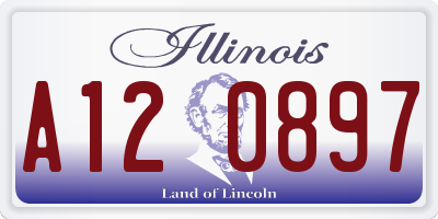 IL license plate A120897