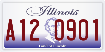 IL license plate A120901