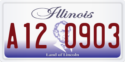 IL license plate A120903