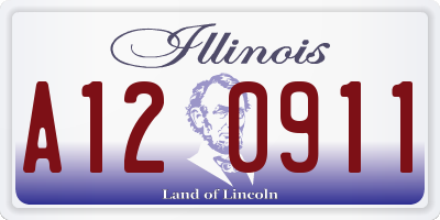 IL license plate A120911