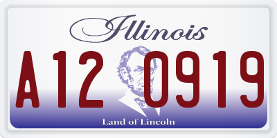 IL license plate A120919
