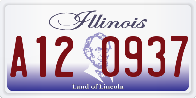IL license plate A120937
