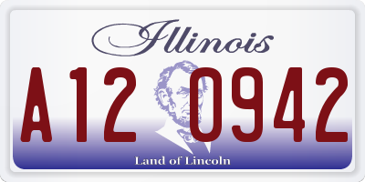 IL license plate A120942