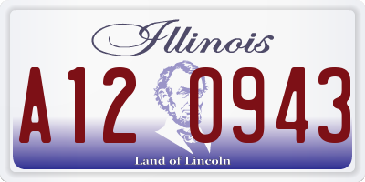 IL license plate A120943