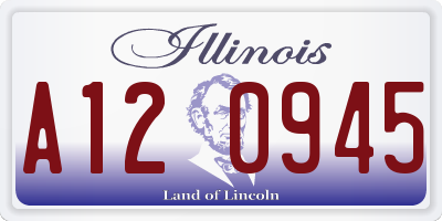 IL license plate A120945