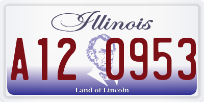 IL license plate A120953
