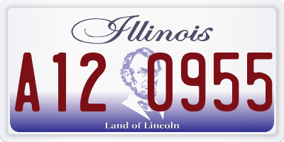 IL license plate A120955