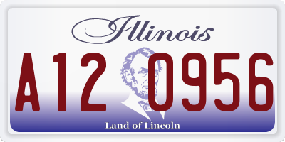 IL license plate A120956