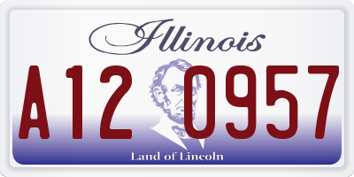 IL license plate A120957