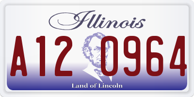 IL license plate A120964