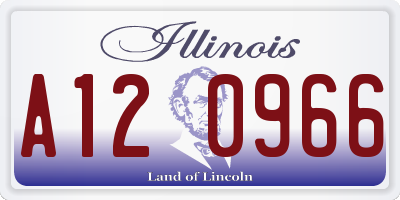 IL license plate A120966