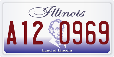 IL license plate A120969