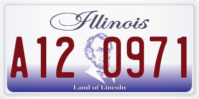 IL license plate A120971