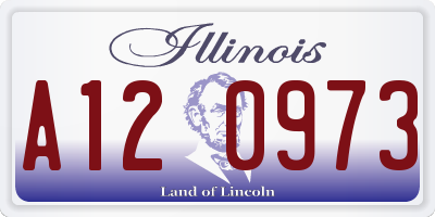 IL license plate A120973