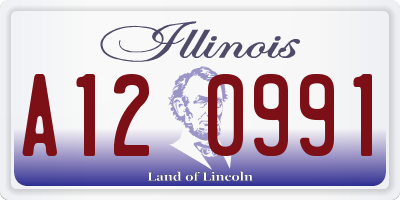 IL license plate A120991