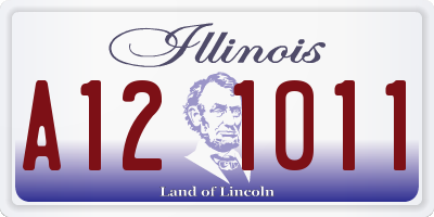 IL license plate A121011
