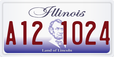 IL license plate A121024