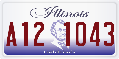 IL license plate A121043