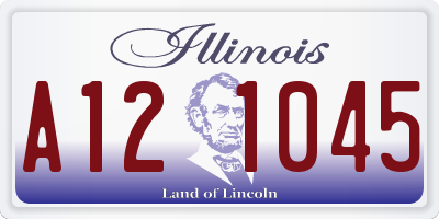IL license plate A121045