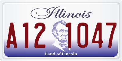 IL license plate A121047