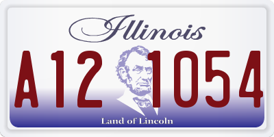 IL license plate A121054
